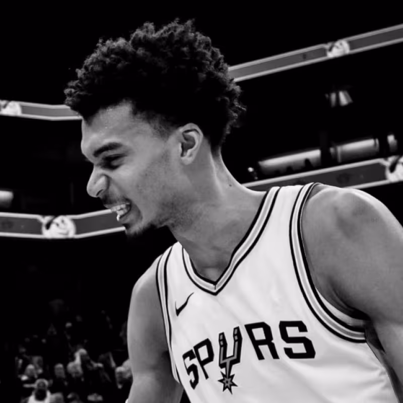 Victor Wembanyama, star of the San Antonio Spurs.