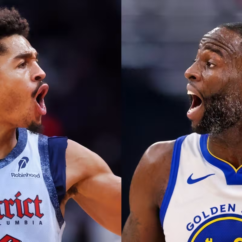 Jordan Poole and Draymond Green.