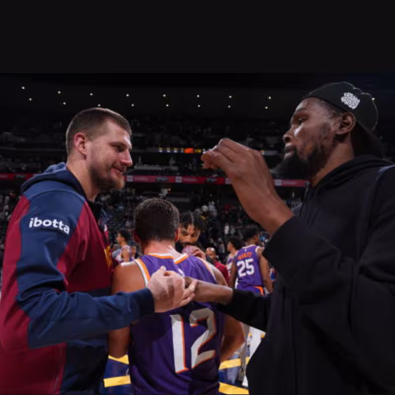 Durant and Jokic, in 2024. Photo: gettyimages