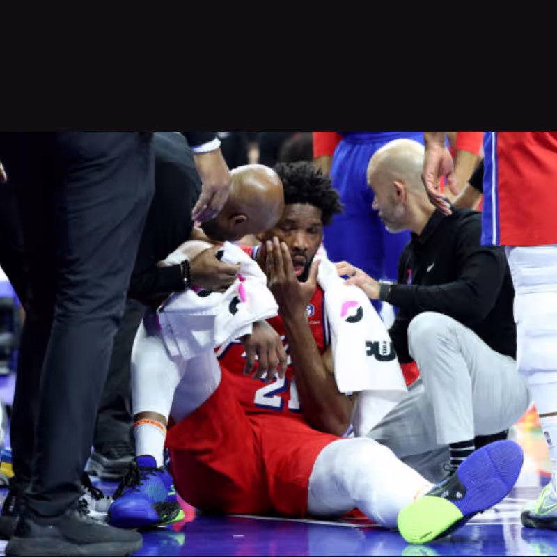 Joel Embiid, fractura. Foto: gettyimages