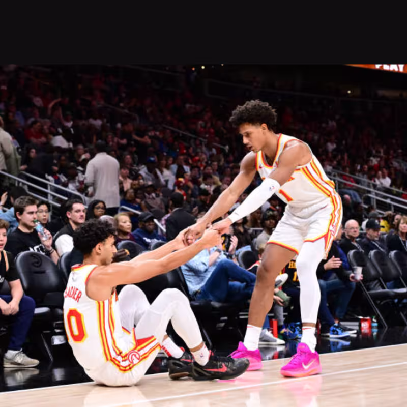 Jalen Johnson y Risacher, claves en los Hawks. Foto: gettyimages