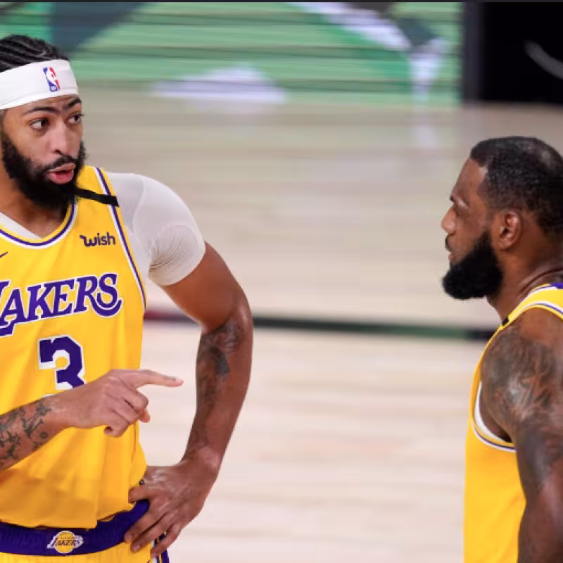 LeBron James, alongside Anthony Davis, stars of the Los Angeles Lakers.