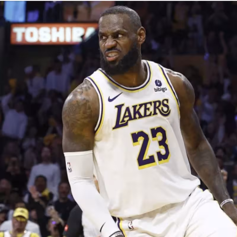 LeBron James, estrella de Los Angeles Lakers. 
