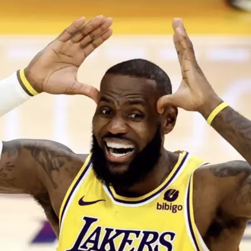 LeBron James, estrella de la NBA. 