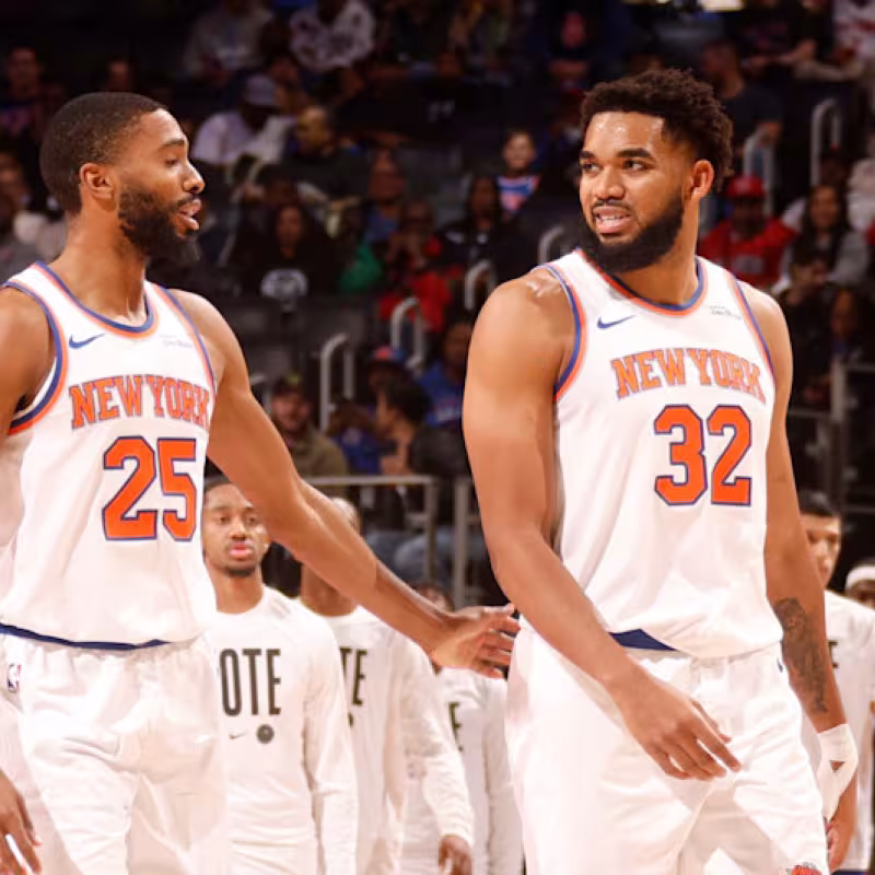 Mikal Bridges and Karl-Anthony Towns