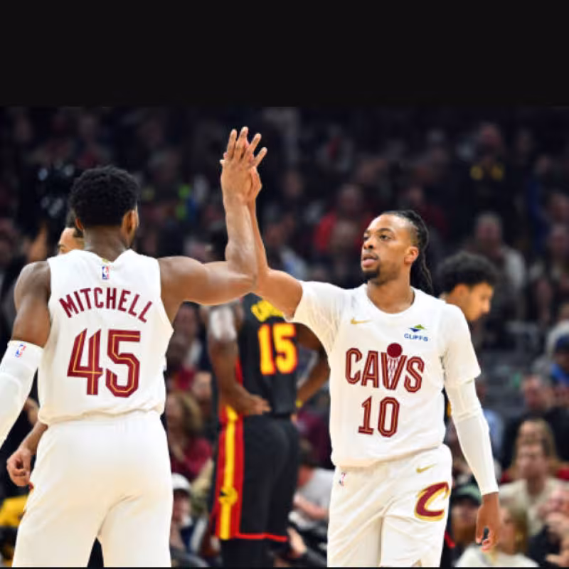Mitchell and Garland, great NBA duo. Photo: gettyimages