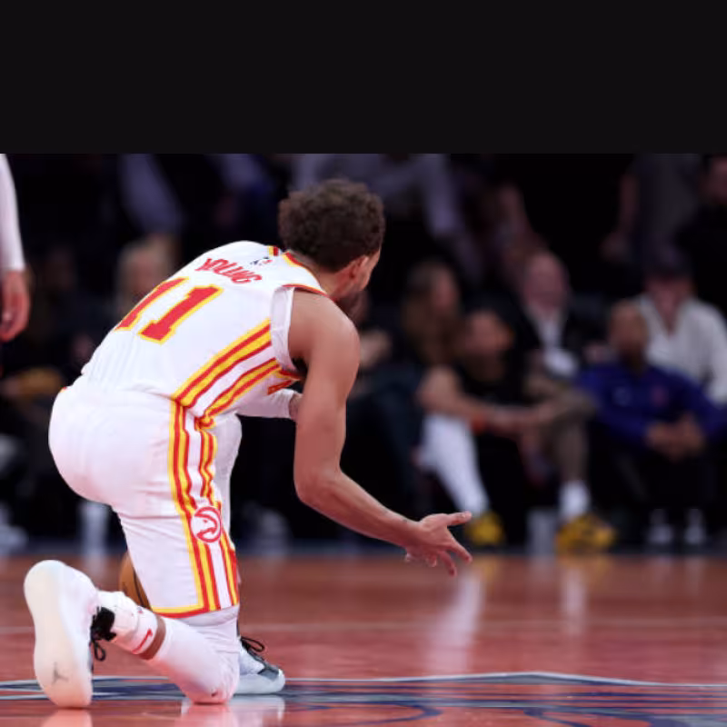 Trae Young, celebración viral. Foto: gettyimages