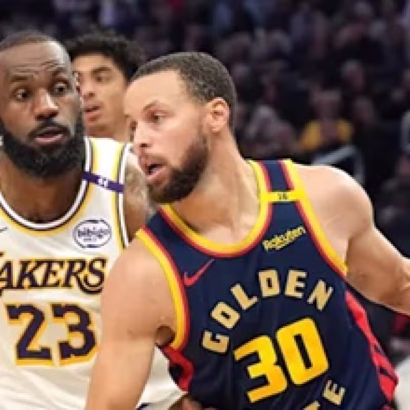 Stephen Curry and LeBron James.