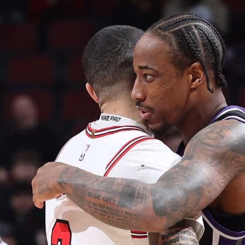 Lonzo Ball y DeMar DeRozan