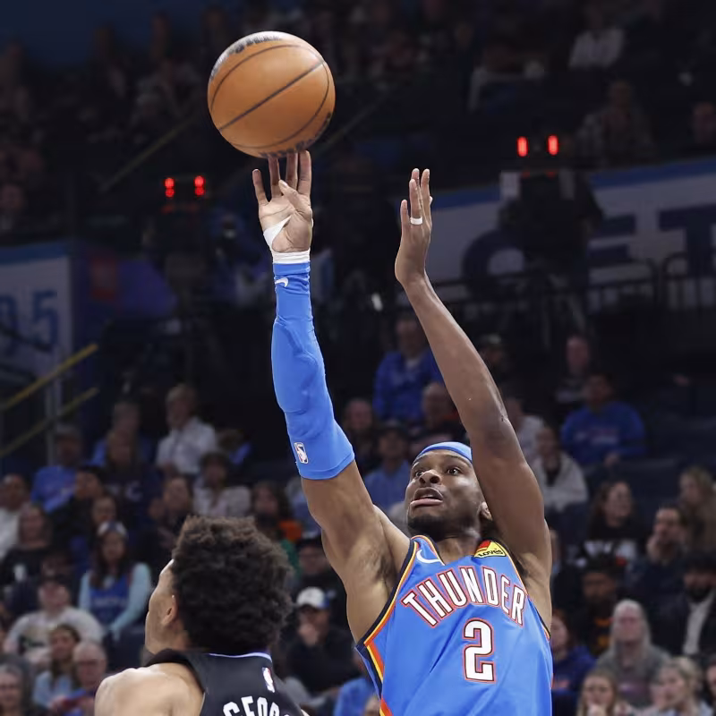 Shai Gilgeous-Alexander in a game against the Utah Jazz