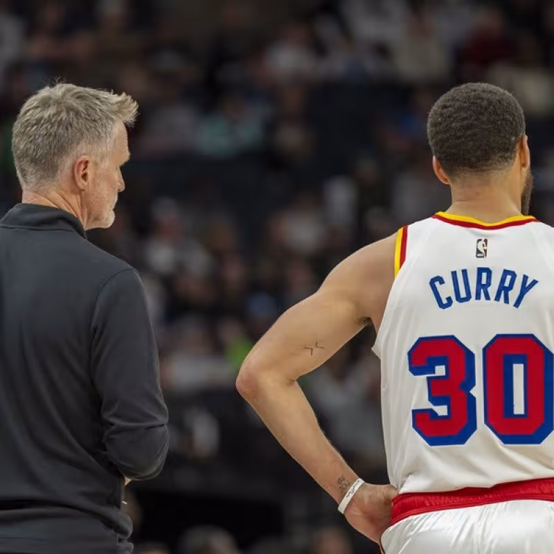 Steve Kerr y Stephen Curry
