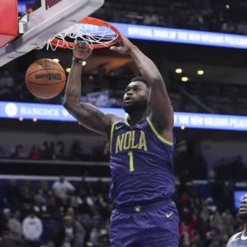 Zion Williamson, en un partido contra Minnesota Timberwolves