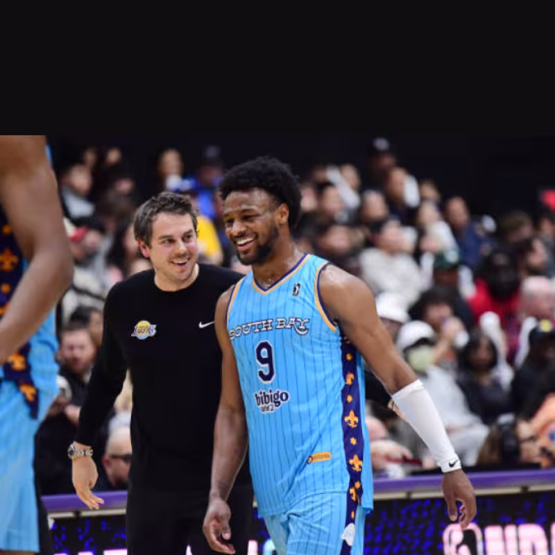 Bronny James in the G-League. Photo: gettyimages