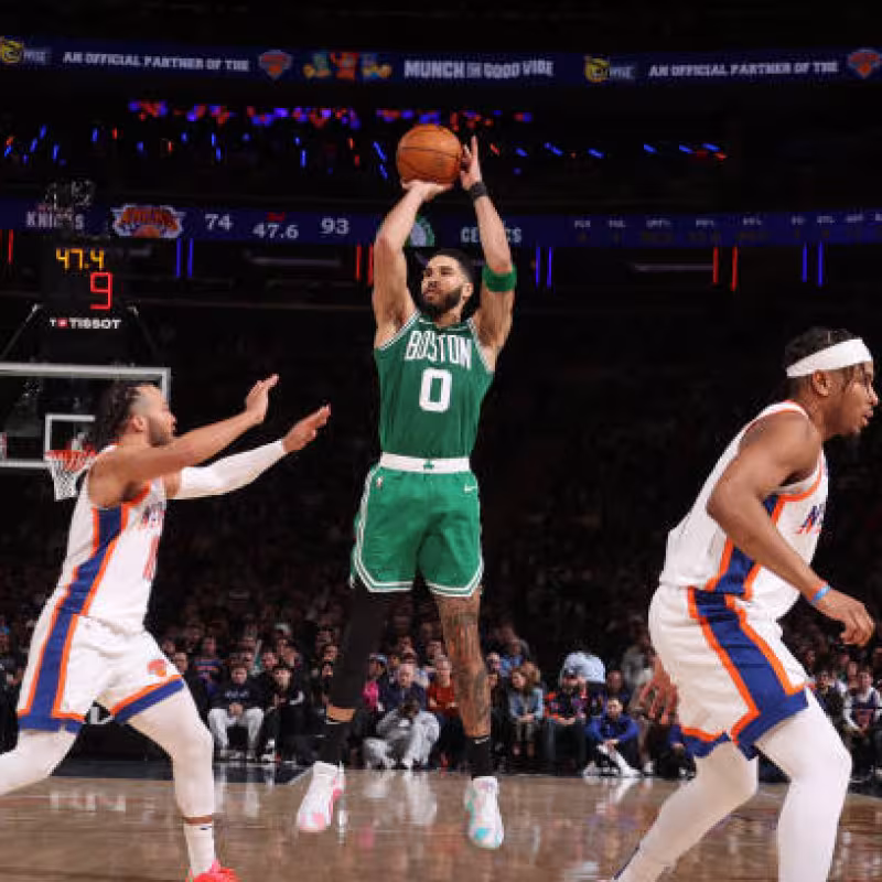 Jayson Tatum, exhibition at the Madison Square Garden. Photo: gettyimages