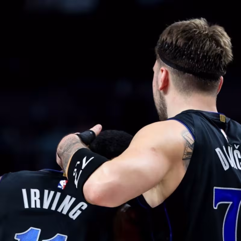 Kyrie Irving and Luka Dončić