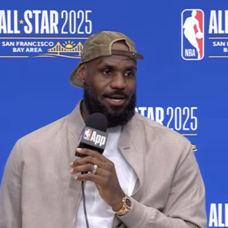 LeBron James did not compete in the All-Star Game 2025.