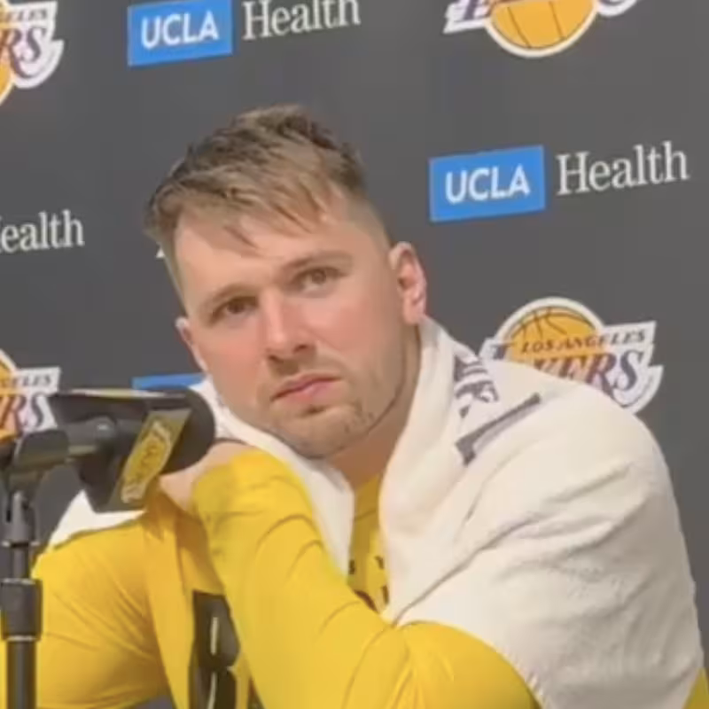 Luka Doncic habló ante los medios.