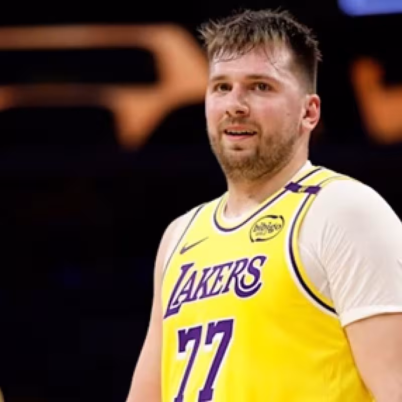 Luka Doncic, star of the Los Angeles Lakers.