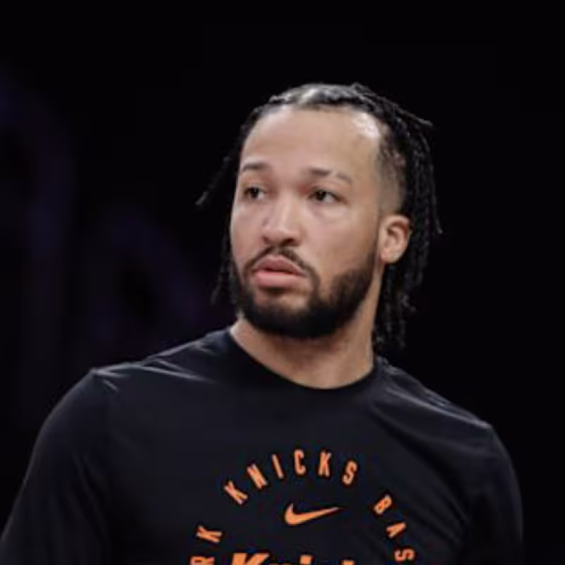 Jalen Brunson, lesionado de New York Knicks. 