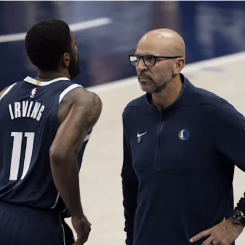 Jason Kidd, hablando de la lesión de Kyrie Irving. 