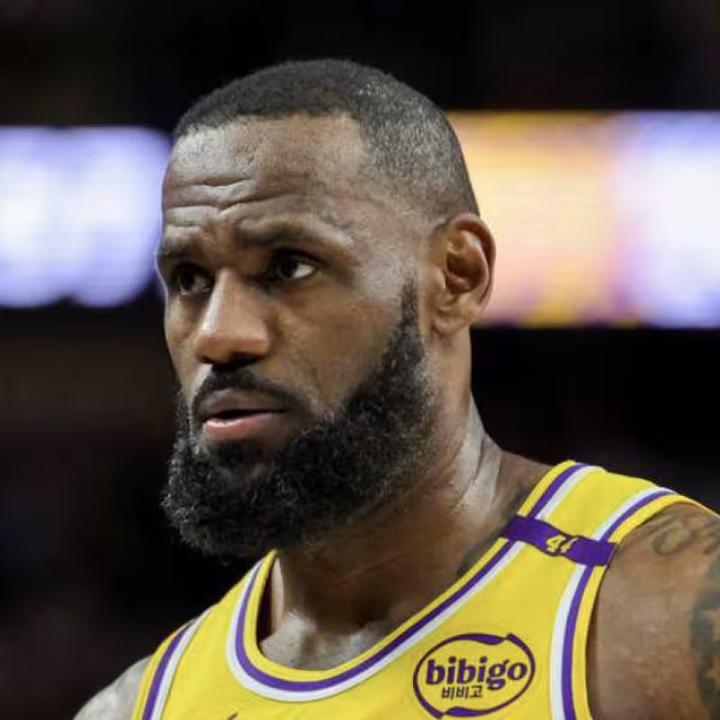 LeBron James, star of the Los Angeles Lakers.