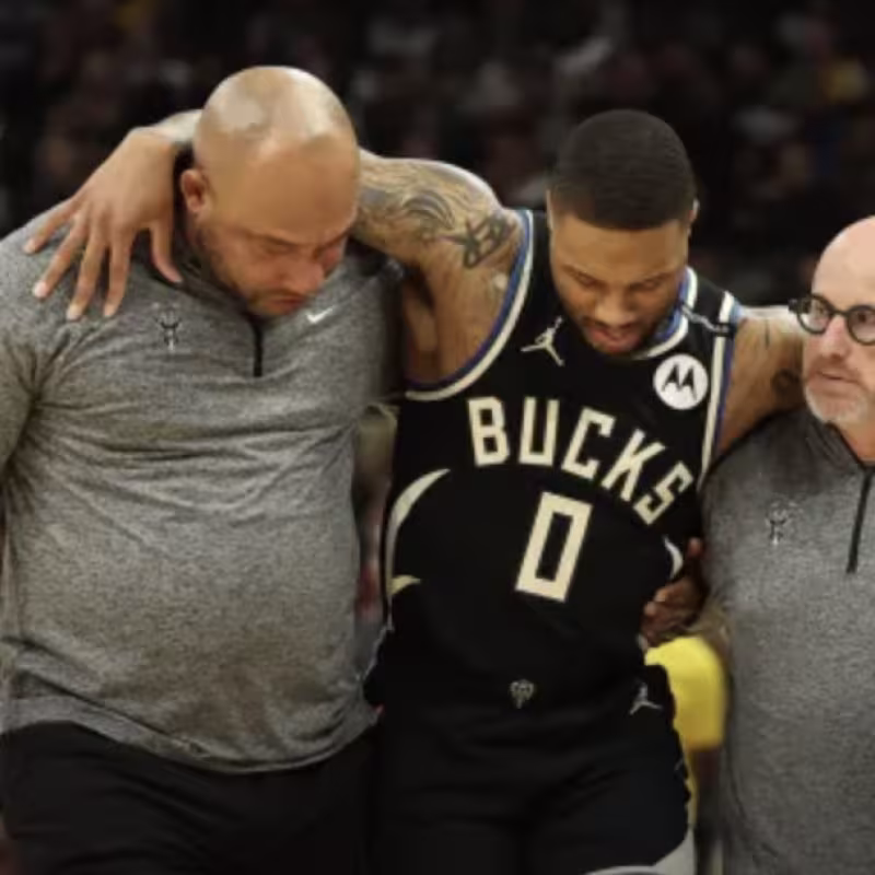 Damian Lillard, lesionado.