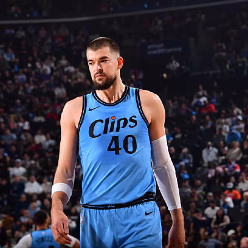 Ivica Zubac, racha de Clippers. Foto: gettyimages