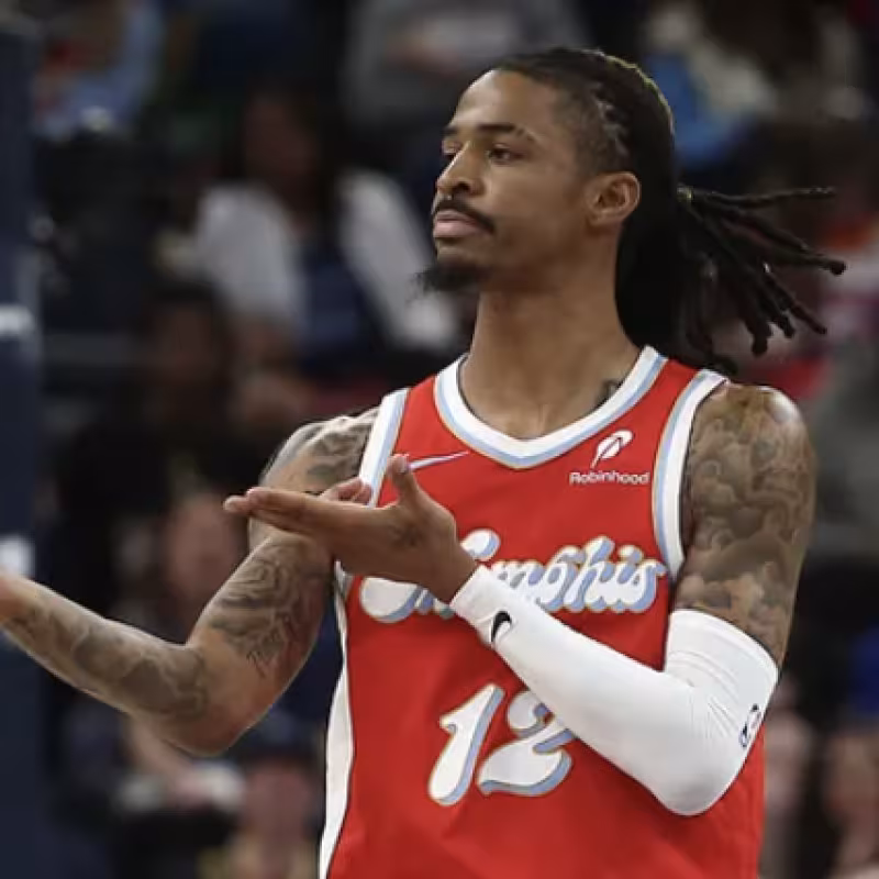 Ja Morant, otra vez envuelto en la polémica. 