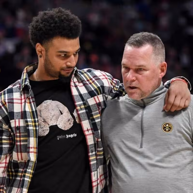 Jamal Murray and Michael Malone