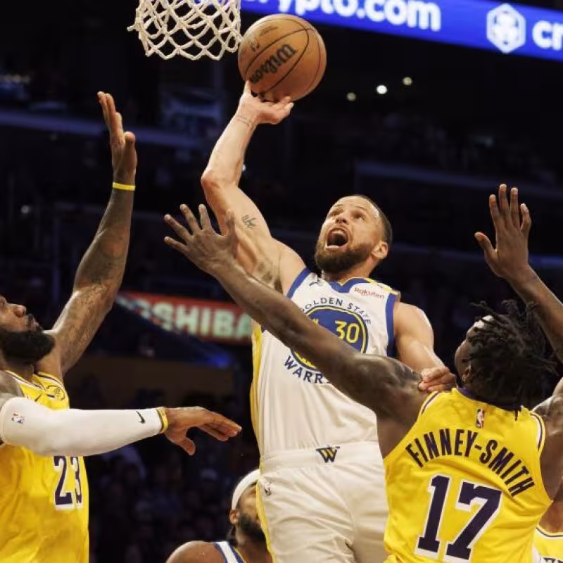 Stephen Curry, en un partido contra Los Angeles Lakers