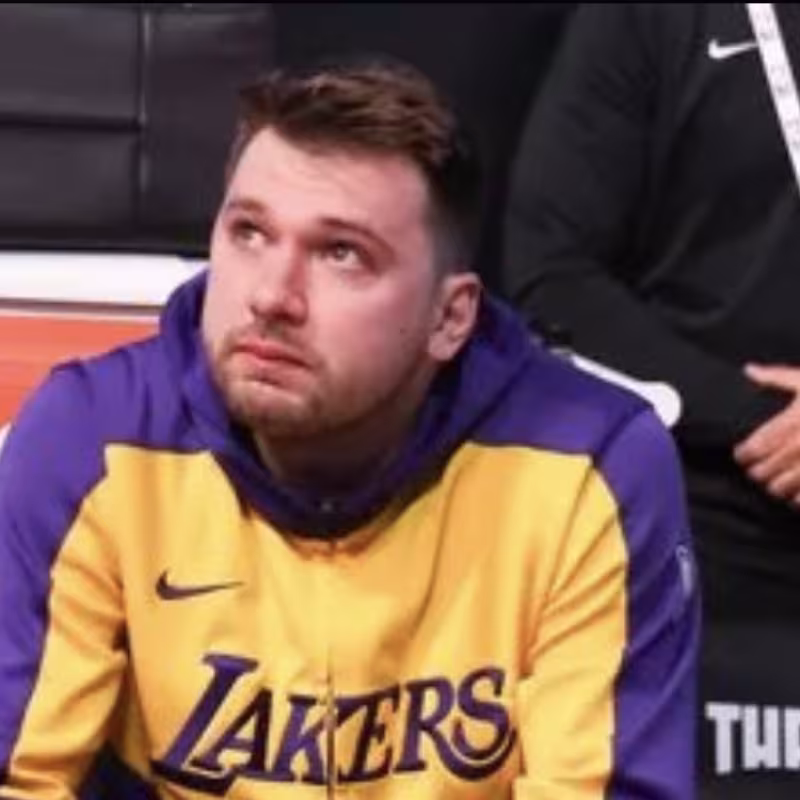 Luka Dončić, crying.