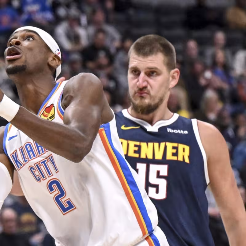 Shai Gilgeous-Alexander defended by Nikola Jokic