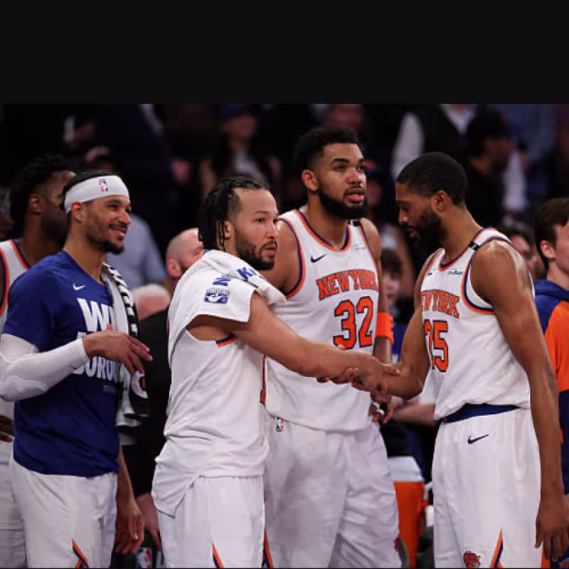 New York Knicks defeat the Celtics. Photo: gettyimages