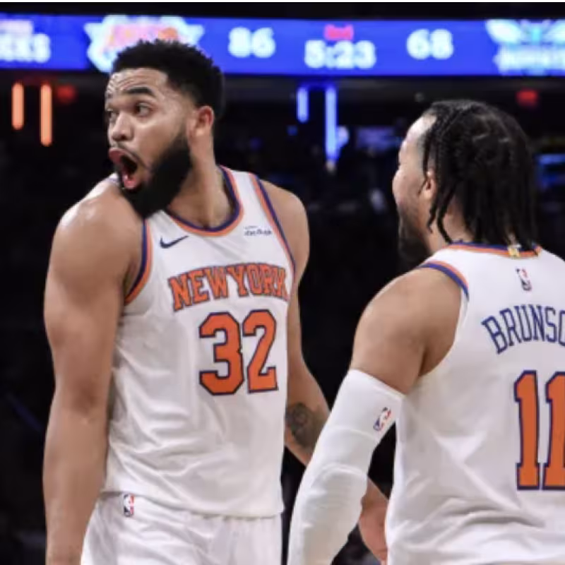 Towns y Brunson, estrellas de New York Knicks. 