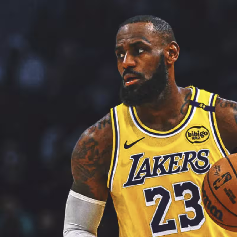 LeBron James, estrella de Los Angeles Lakers. 