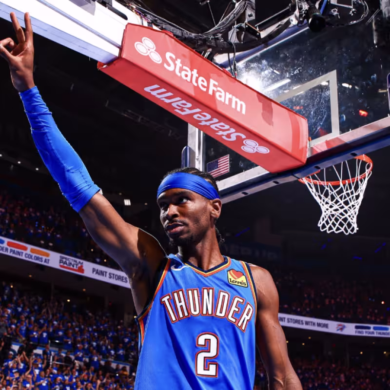 Shai Gilgeous-Alexander, MVP of the NBA Finals.