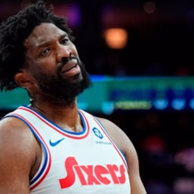 Joel Embiid, star of the Philadelphia 76ers.