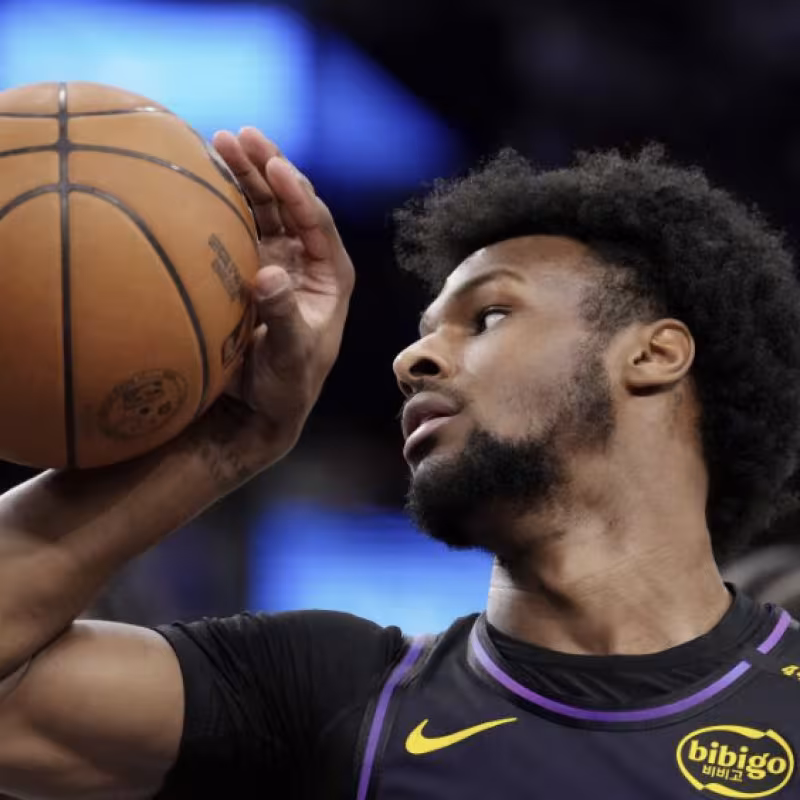 Bronny James, player for the Los Angeles Lakers.