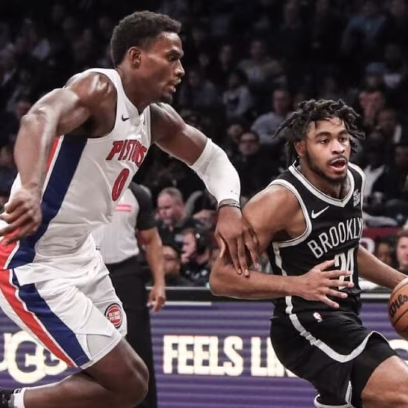 Cam Thomas, en un partido contra los Detroit Pistons