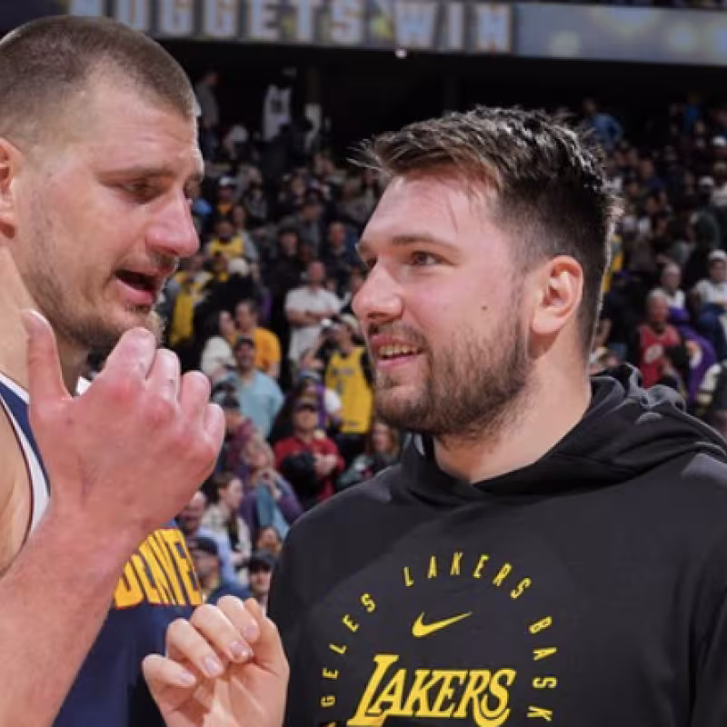 Doncic y Jokic, estrellas de Lakers y Nuggets. 