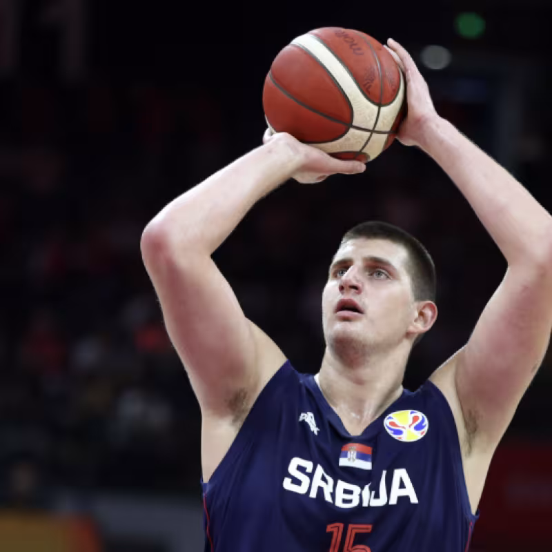 Nikola Jokic, star of Serbia and the Denver Nuggets.