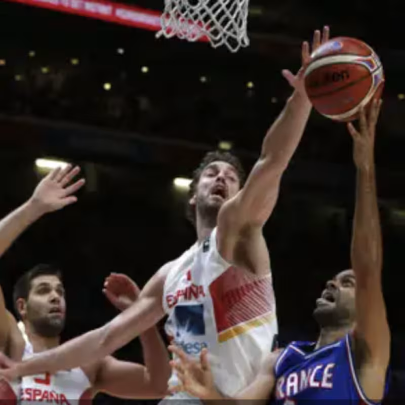 Pau Gasol and Tony Parker, stars of Spain and France.