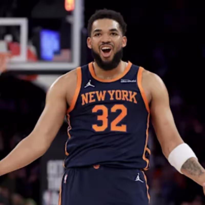 Karl-Anthony Towns, estrella de New York Knicks envuelta en rumores NBA.