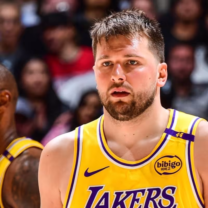 LeBron James and Luka Doncic, Lakers superstars
