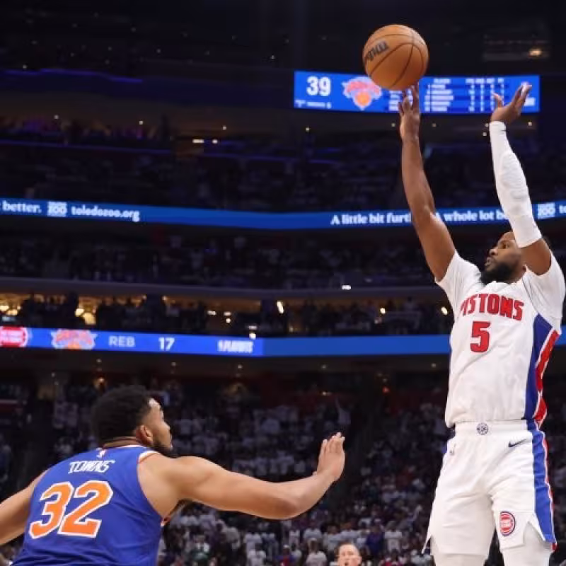 Malik Beasley in a game against the New York Knicks