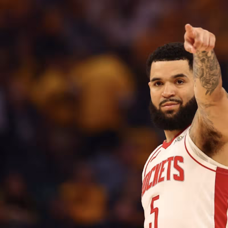 Fred VanVleet injured while playing for Houston Rockets.