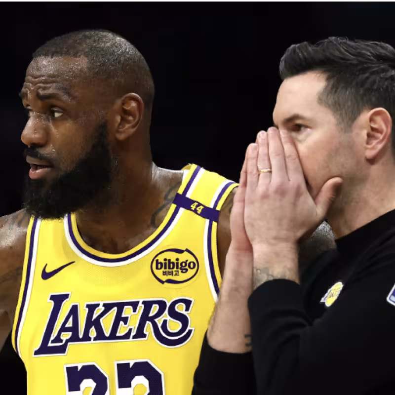LeBron James, junto a JJ Redick (Los Angeles Lakers).