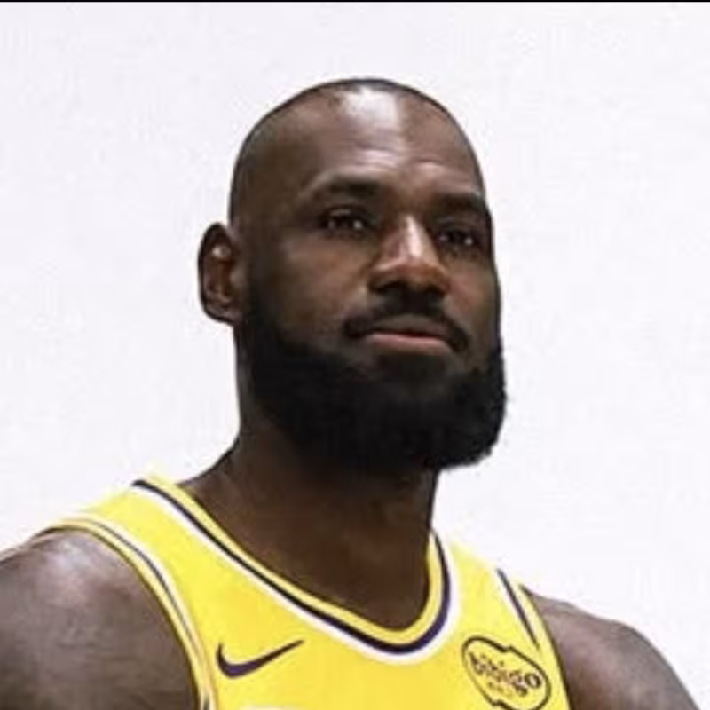 LeBron James at the Los Angeles Lakers' media day.