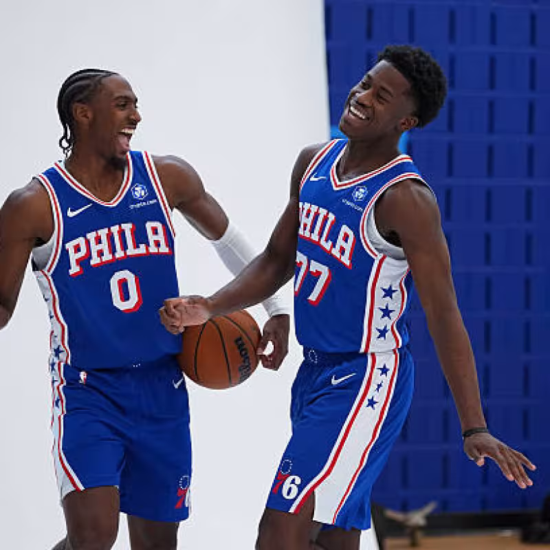 Maxey and Edgecombe, at Sixers. Photo: gettyimages