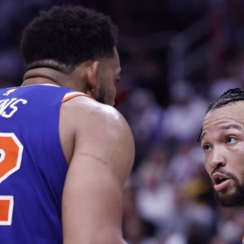 Karl-Anthony Towns and Jalen Brunson, the two big stars of the New York Knicks